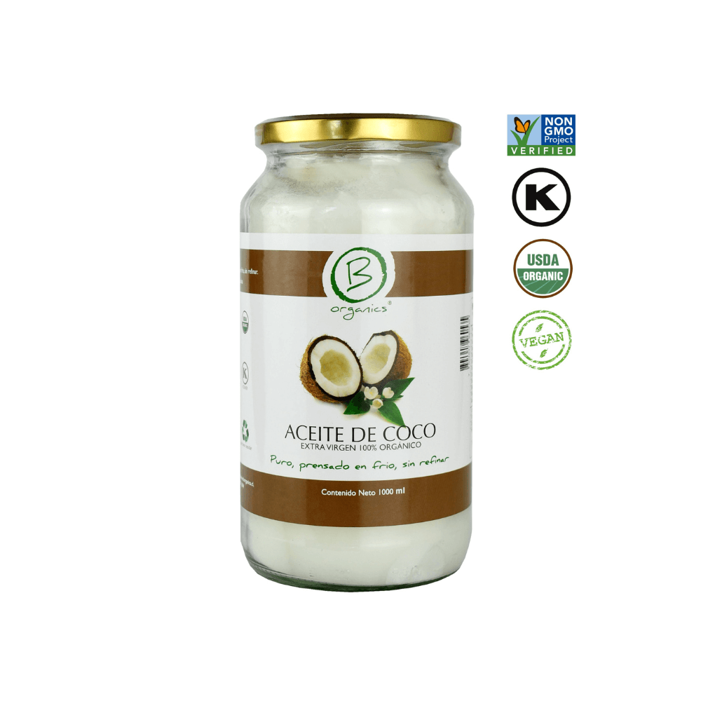 Aceite de coco orgánico prensado en frió 1000 ml