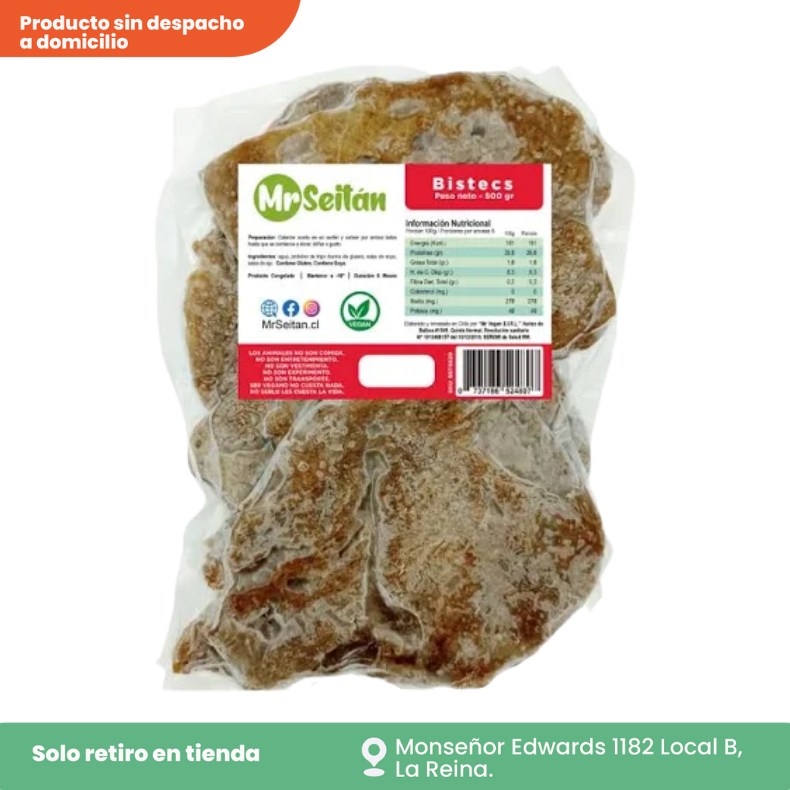 Seitán vegetal vegano (sustituto vegano de carne) 500 g