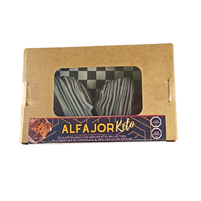 Promoción caja con alfajores keto 2 unidades 140 g