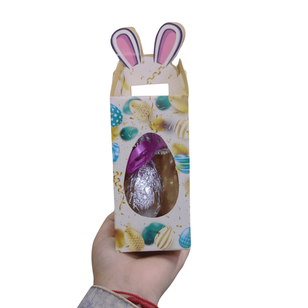 Cajita con huevito de chocolate veganos sin azúcar 50 g