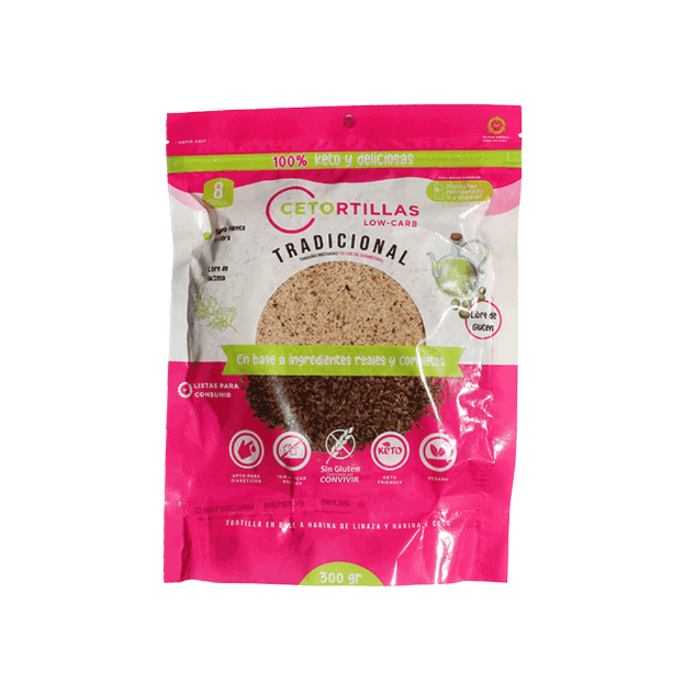 Cetortillas keto 300 g 8 unidades