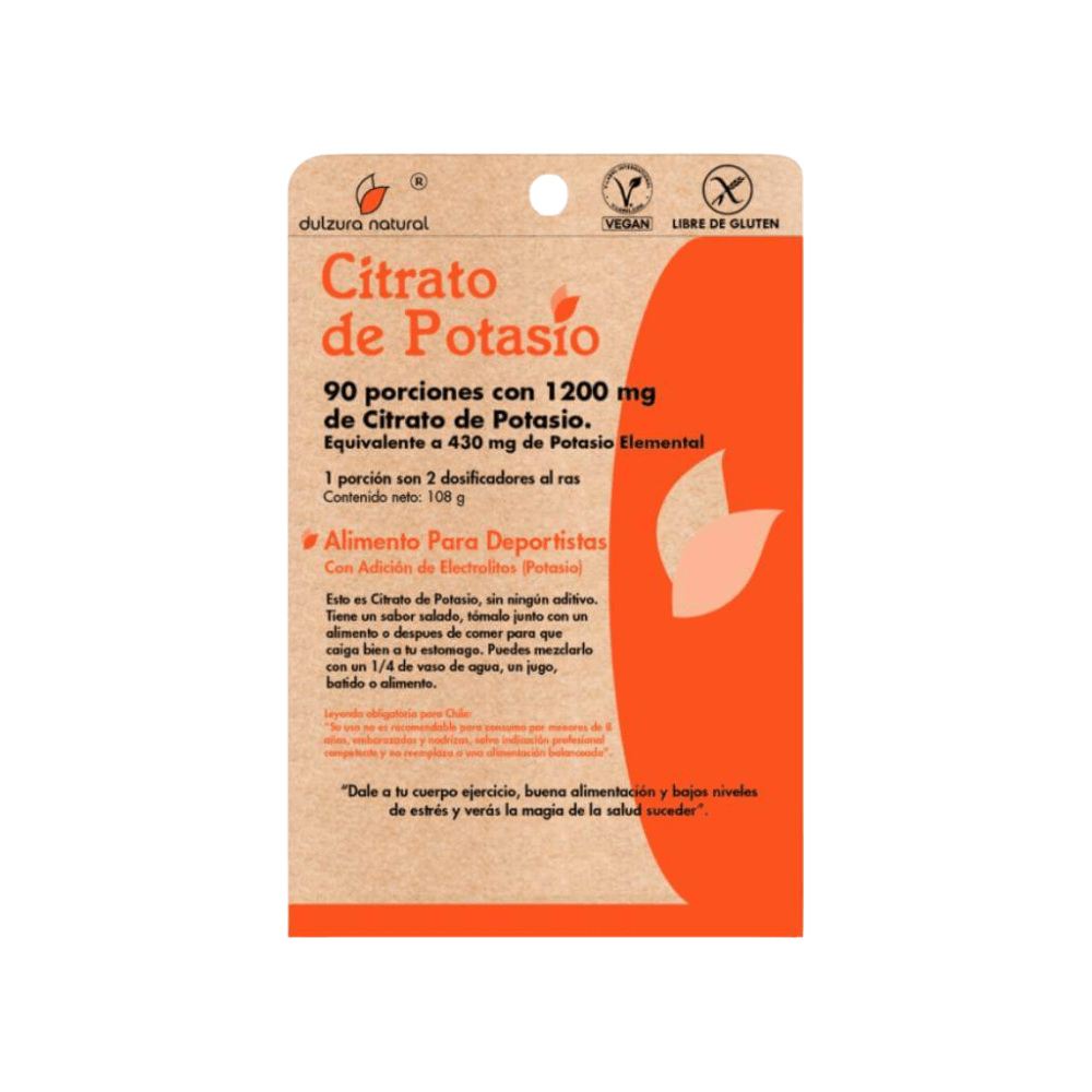 Citrato de potasio 90 porciones 1200 mg