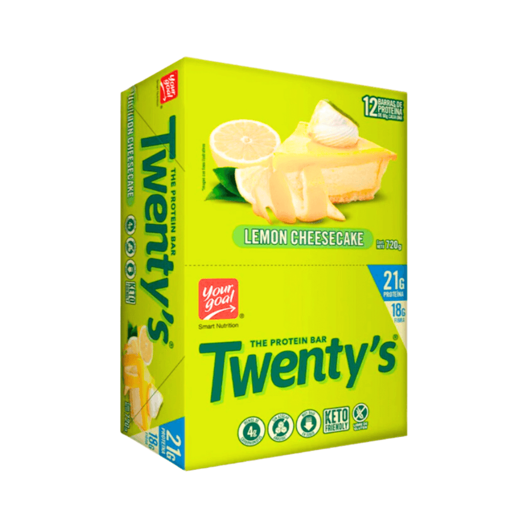Caja de barras de proteína Twenty's lemon cheesecake 12 uds 60 g