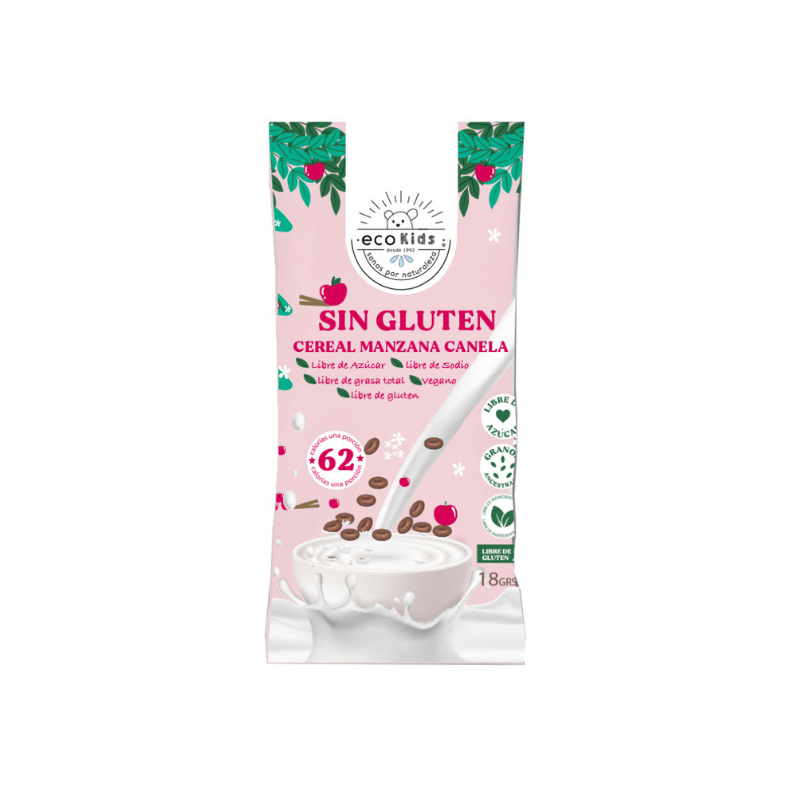 Cereal Ecokids sabor manzana canela 18 g