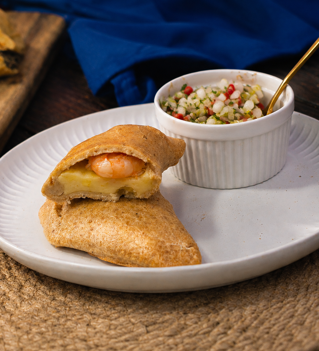 Empanada Queso Camarón Sin Gluten | Keto-Friendly
