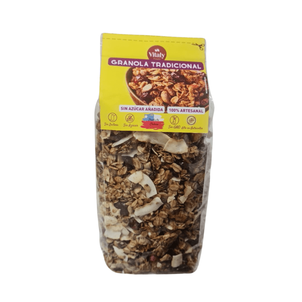 Granola tradicional sin azúcar 500 g