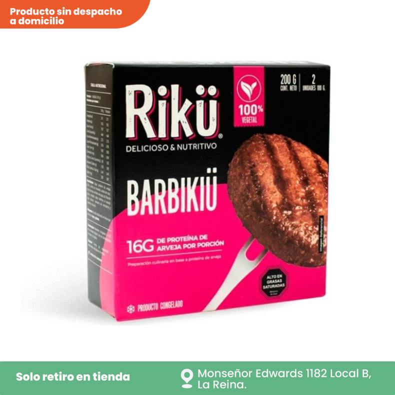 Hamburguesa vegana barbikiu 16 g