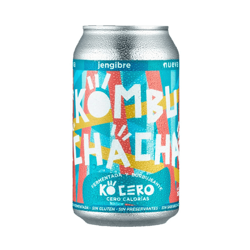 Kombucha cero sabor jengibre 350 ml