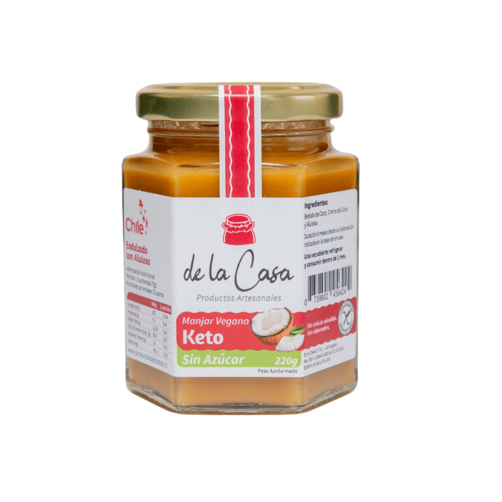 Manjar vegano keto sin azúcar 220 g