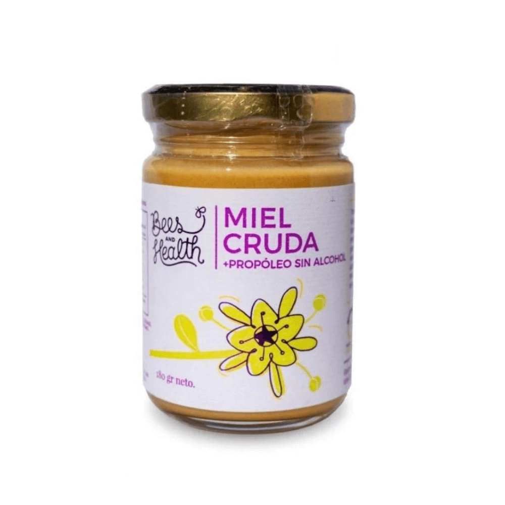 Miel cruda más propóleo sin alcohol 180 g