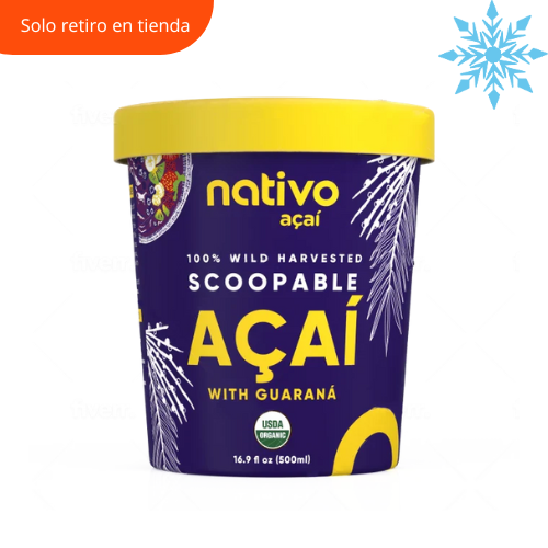 Scoopable acaí con guaraná 500 ml