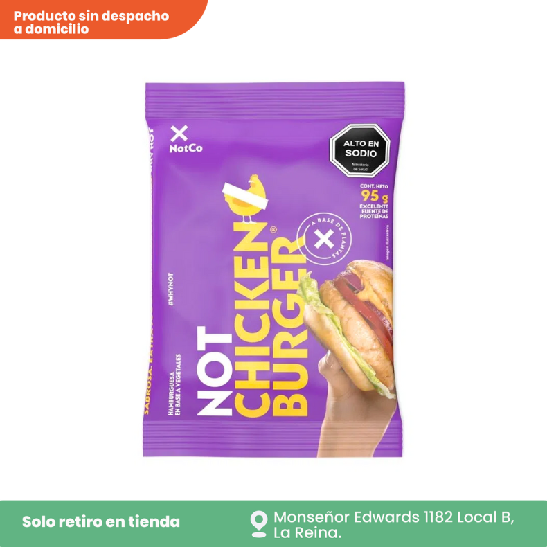 Hamburguesa vegetal NOT Chicken Burger 95 g