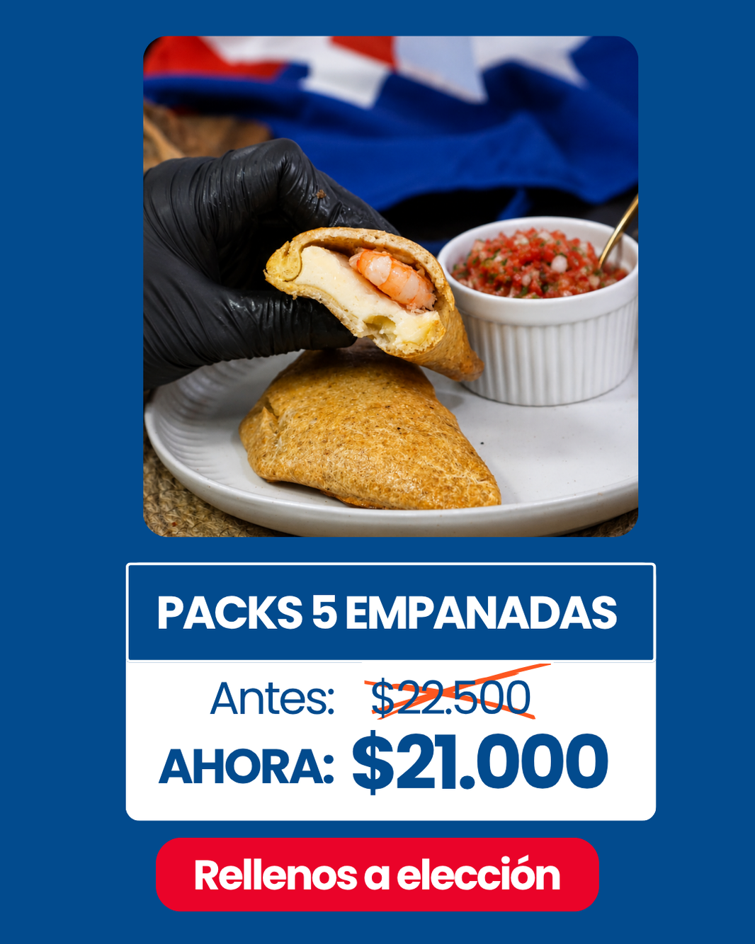 Pack 5 Empanadas Sin Gluten | Keto-Friendly