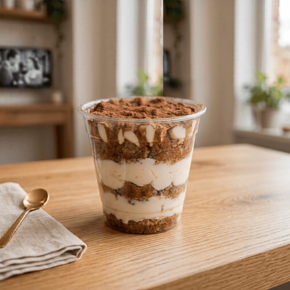 Tiramisù keto, sin azúcar, sin gluten