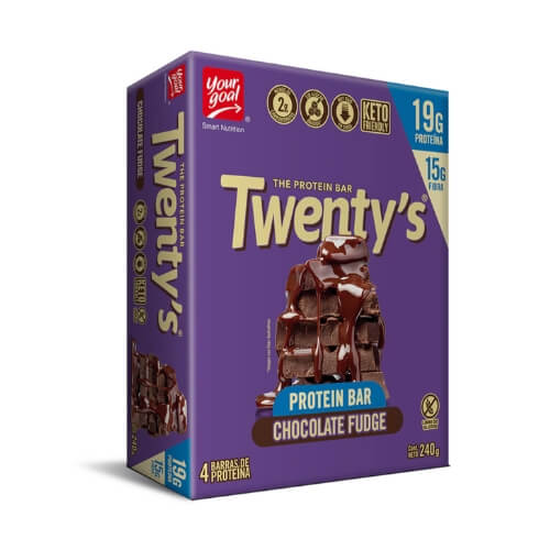 Caja de barras twenty's chocolate fudge 4 unidades