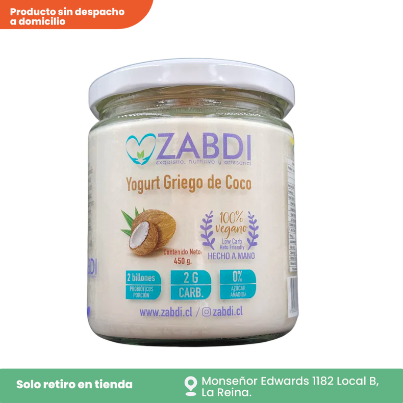 Yogurt vegano en base a coco 450 g