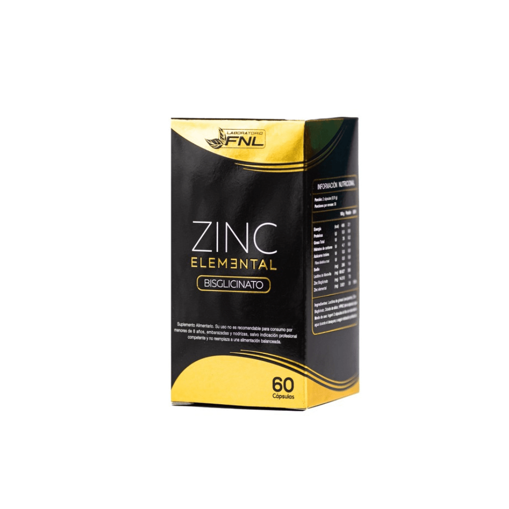 Zinc elemental 60 capsulas