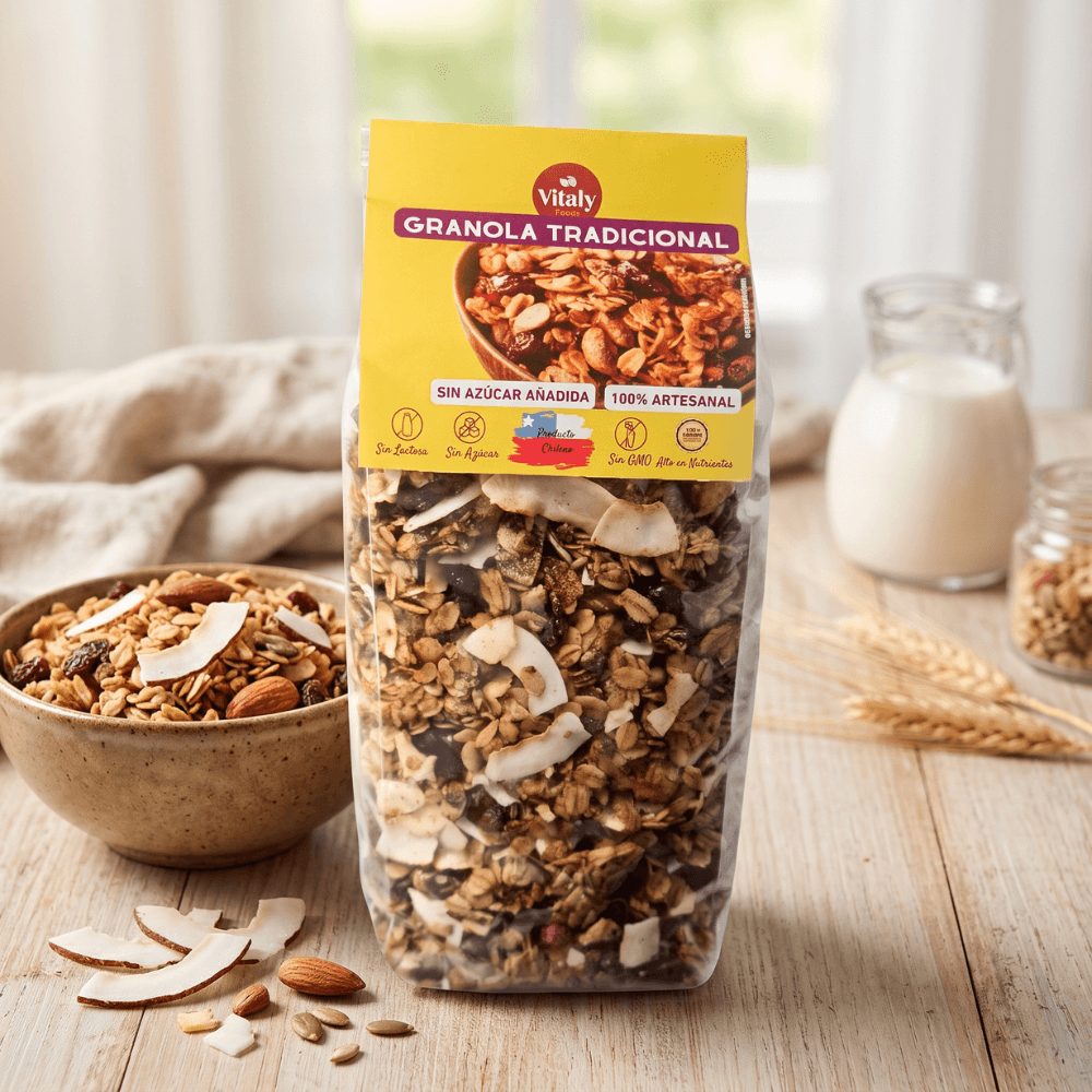 Granola tradicional sin azúcar 500 g