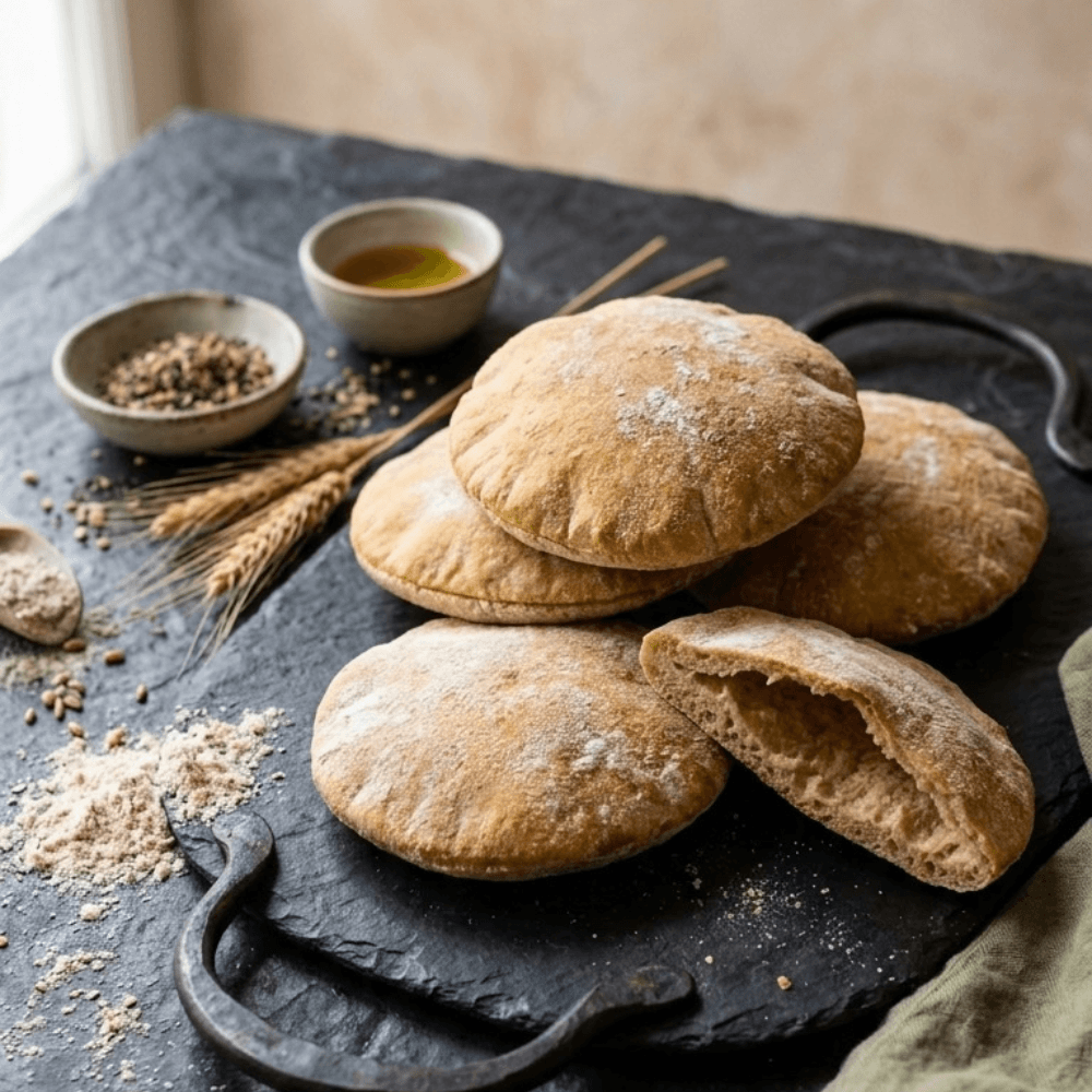 Pan pita Keto 5 unidades sin gluten, sin lacteos