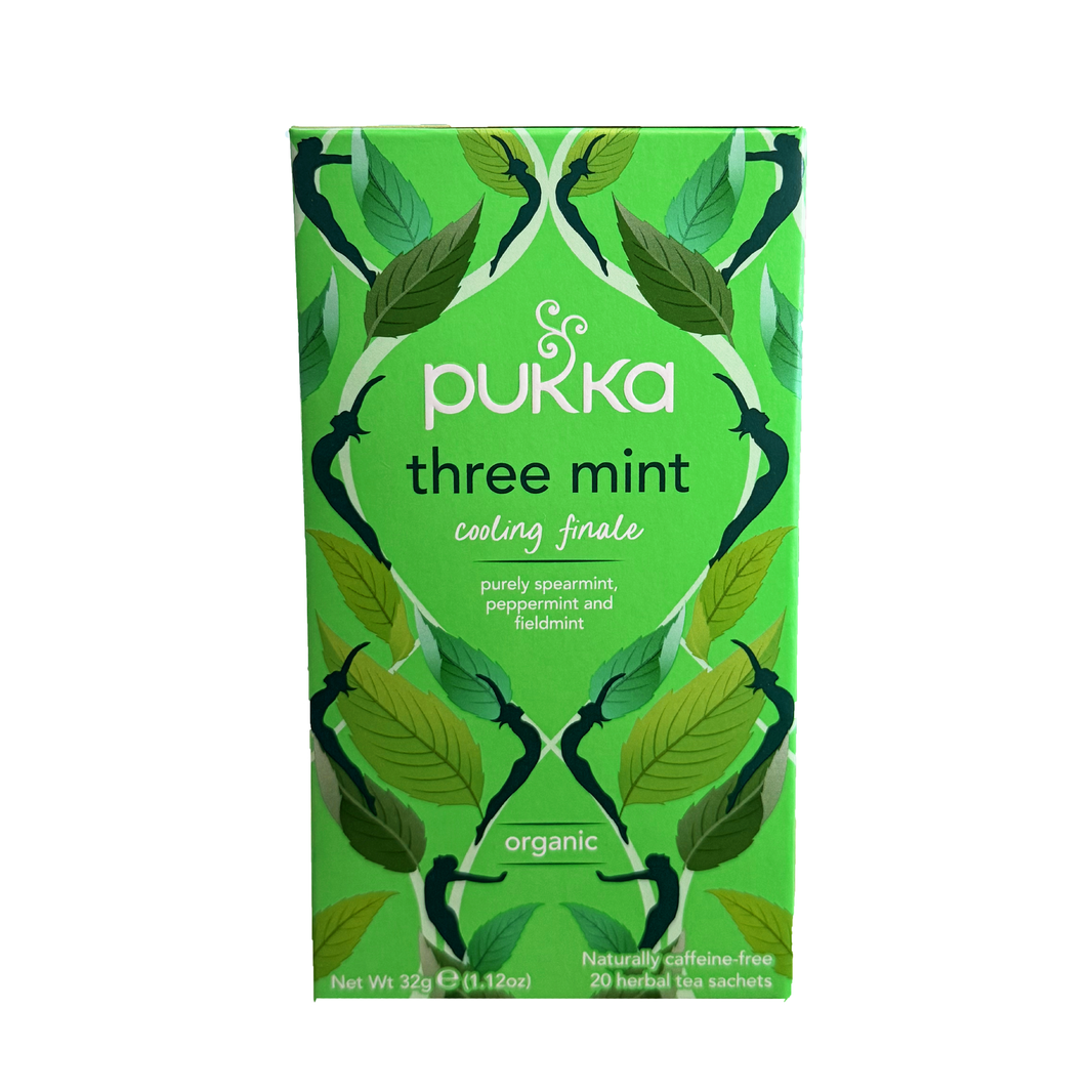 Té orgánico Pukka tres mentas 20 sachets