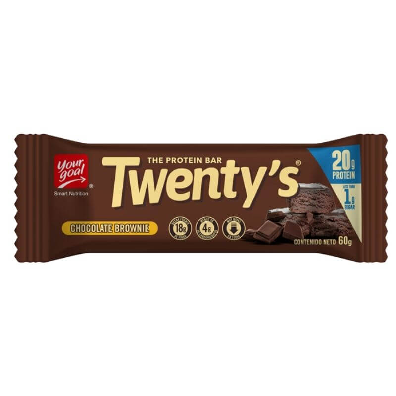 Barra de proteína Twenty's choco brownie 60 g