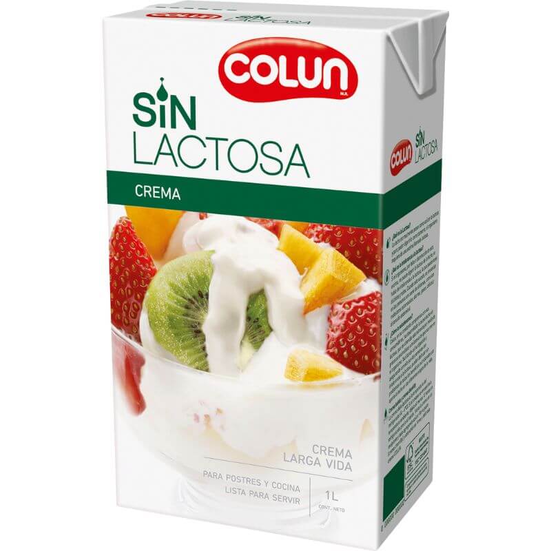 Crema de leche sin lactosa 1 L