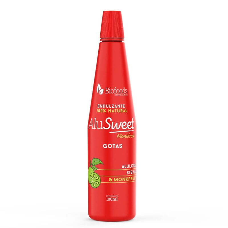 Monkfruit (Stevia y alulosa sabor a frutos del monje) en gotas 180 ml