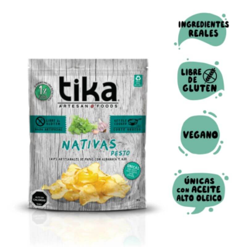 Papas Nativas Pesto 180 gr TIKA