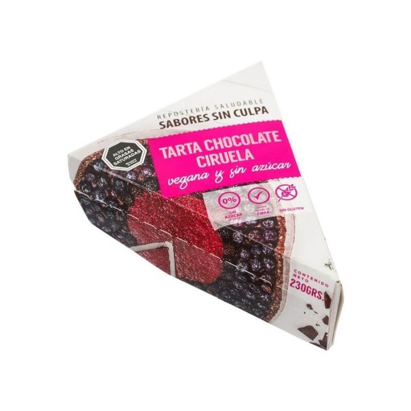 Tarta vegana de chocolate ciruela berries 230 g