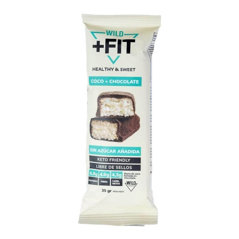 Barra de proteína Wild Fit coco chocolate 35 g