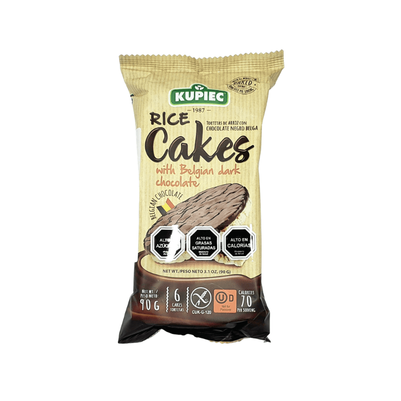 Galletas de arroz con chocolate negro belga 90 g