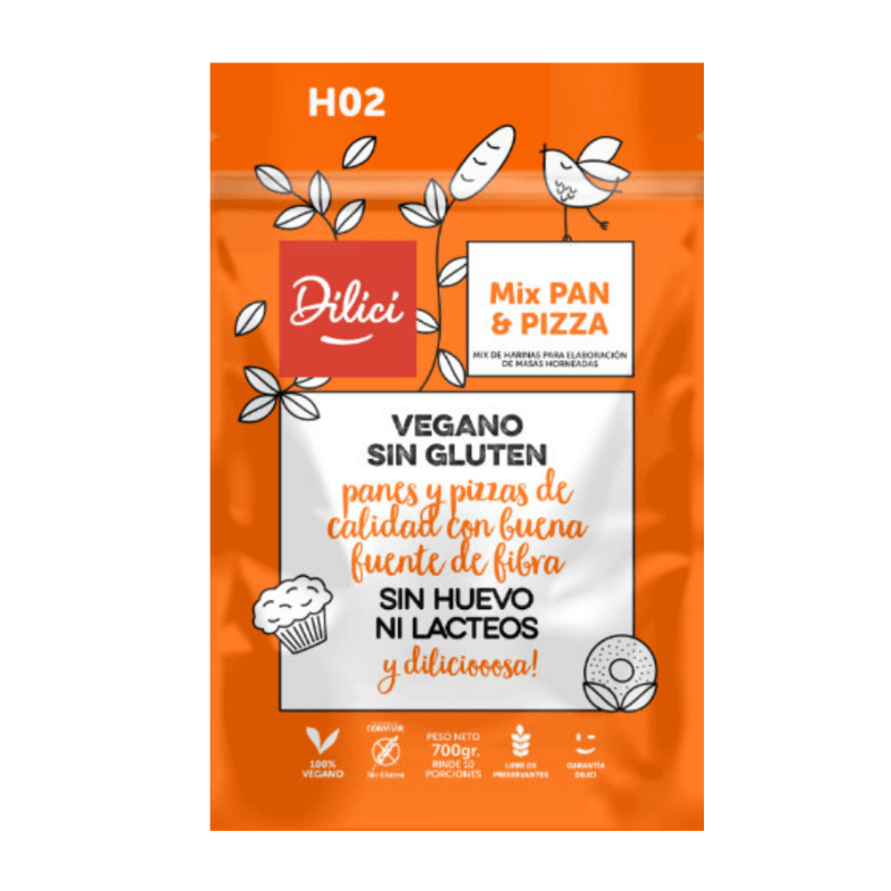 Mix de harina pan y pizza sin gluten 700 g