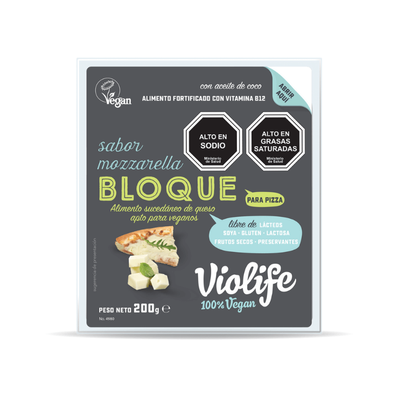 Queso mozzarella vegano laminado 200 g