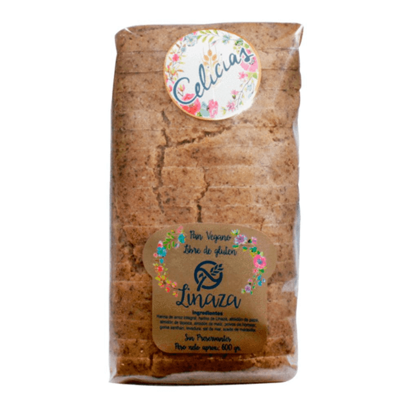 Pan de molde de linaza sin gluten 600 g