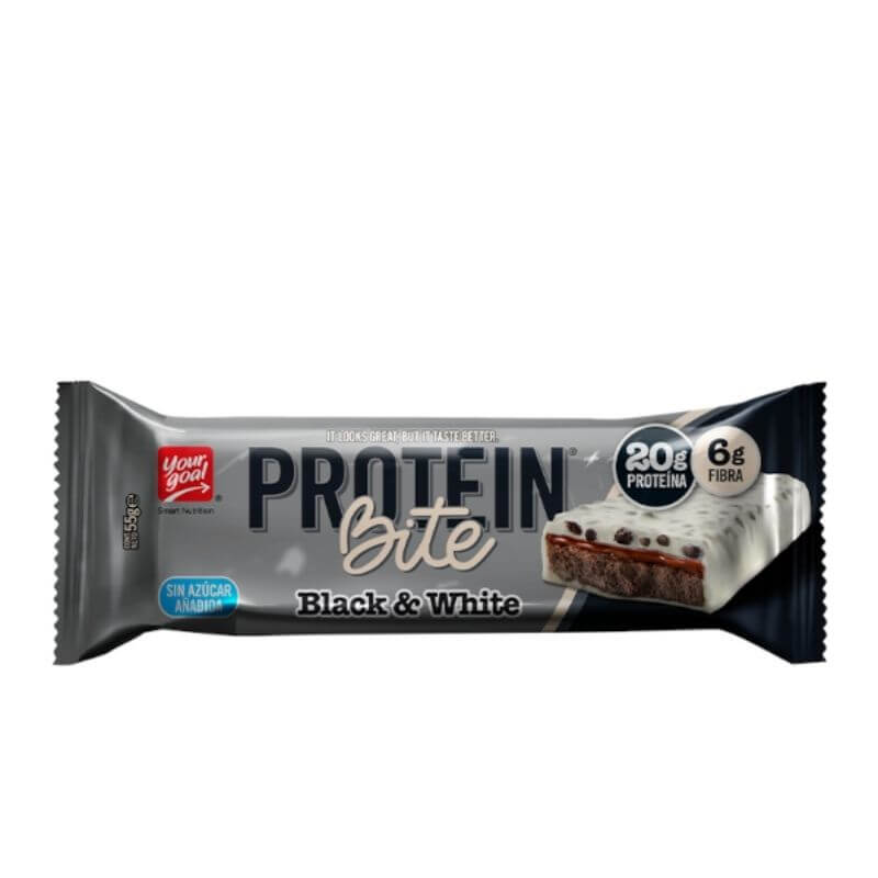 Barra de proteína Protein Bite black & white 55 g