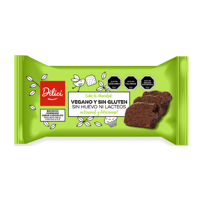 Cake de chocolate vegano sin gluten 300 g