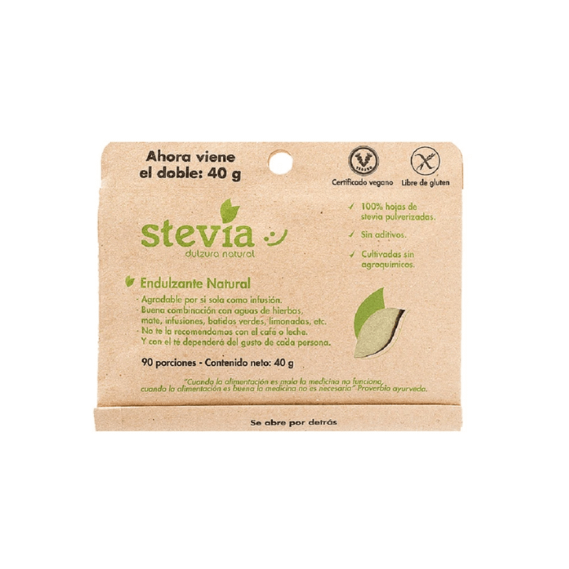 Stevia en hojas pulverizadas 40 g