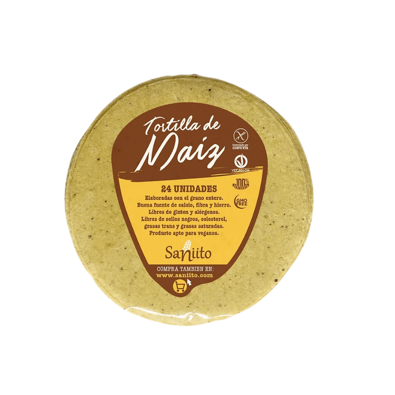 Mini tortillas de maíz 9 cms 24 uds 240 g