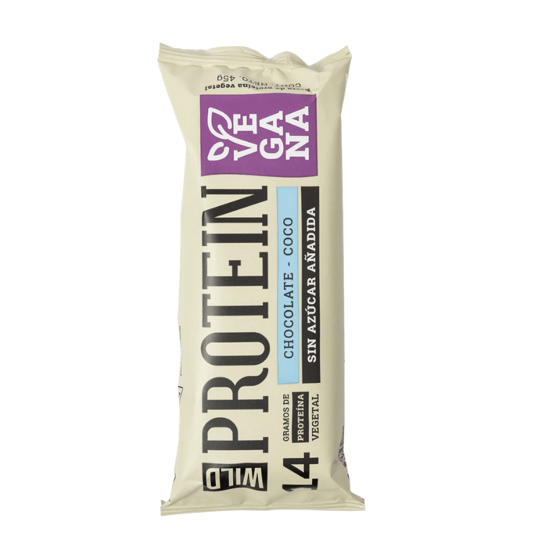 Barra de proteína vegana Wild Protein chocolate coco 45 g
