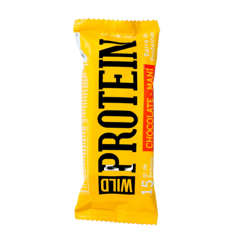 Barra de proteína Wild Protein chocolate maní 45 g