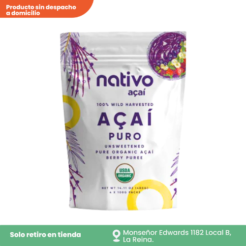 Acaí puro orgánico 400 g