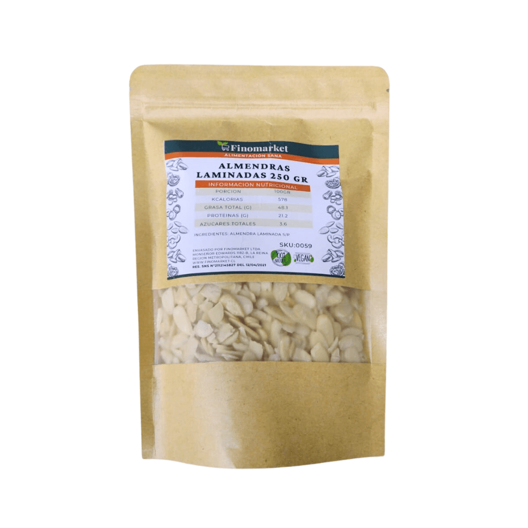Almendras laminadas sin piel 250 g