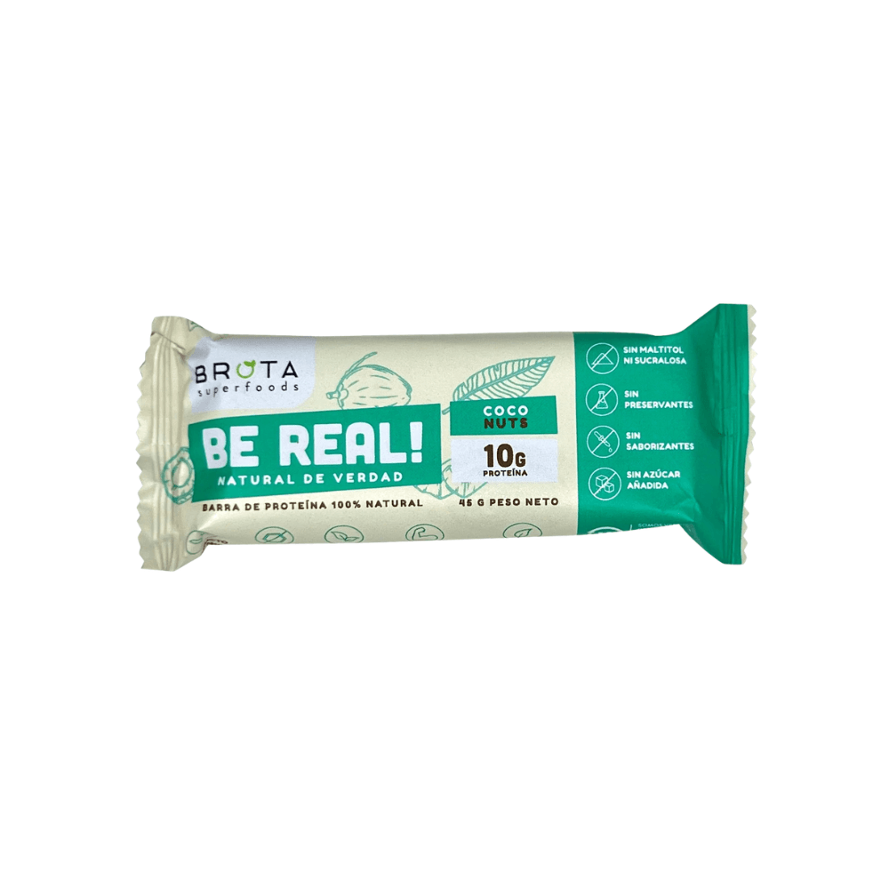 Barra de proteína coco nuts 10 g de proteína 45 g