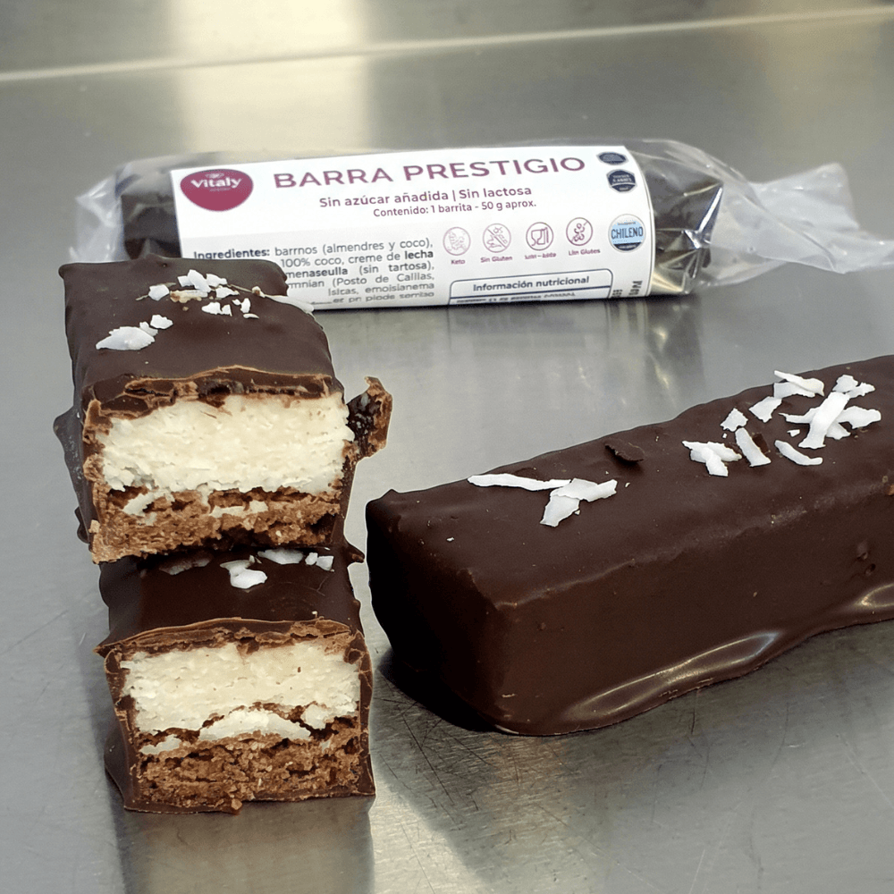 Barrita Tipo Prestigio Keto, sin gluten 50 G