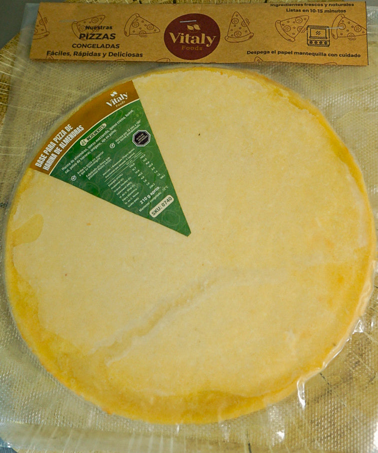 Masa para Pizza de harina de almendra
