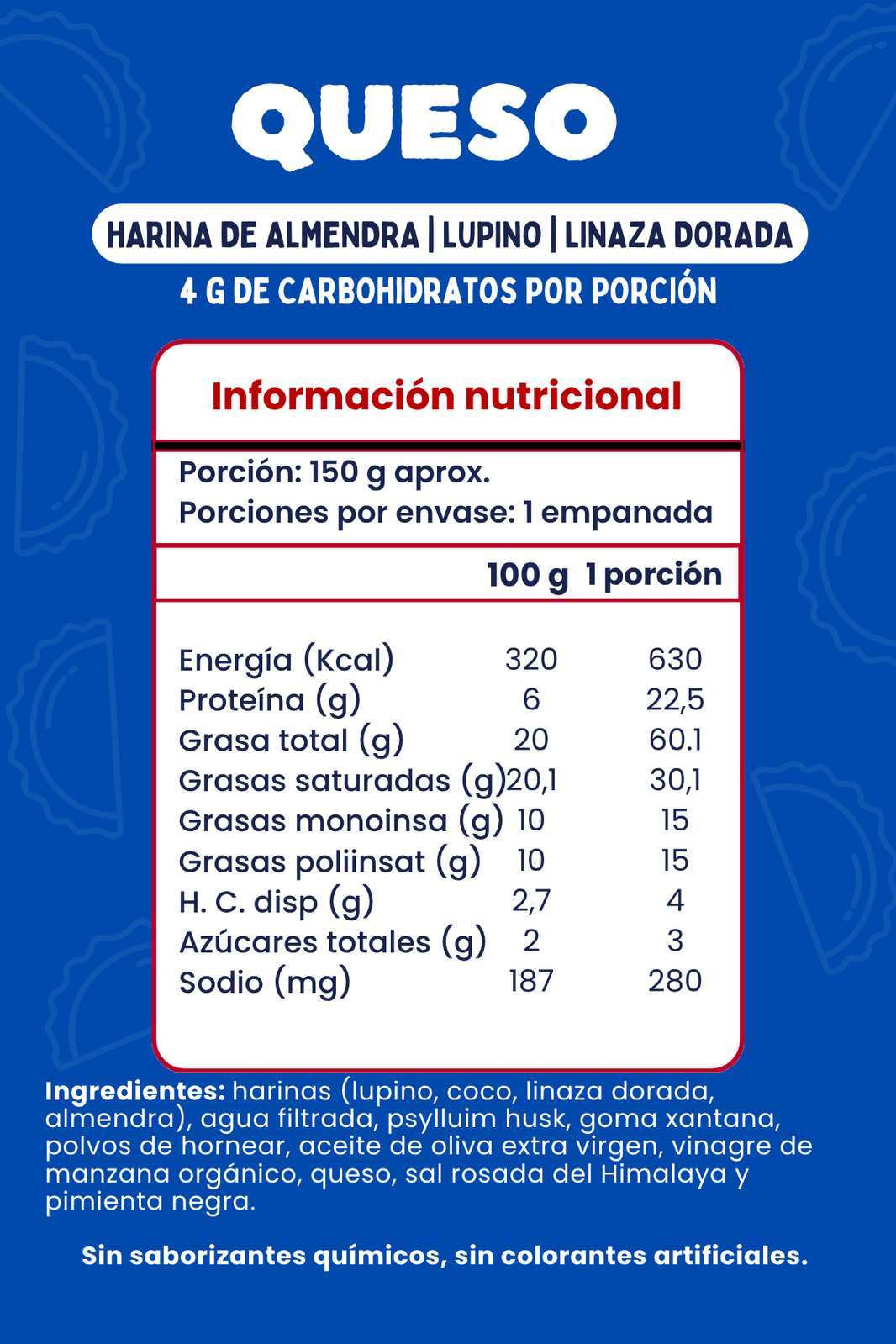 Empanada de Queso Sin Gluten | Keto-Friendly