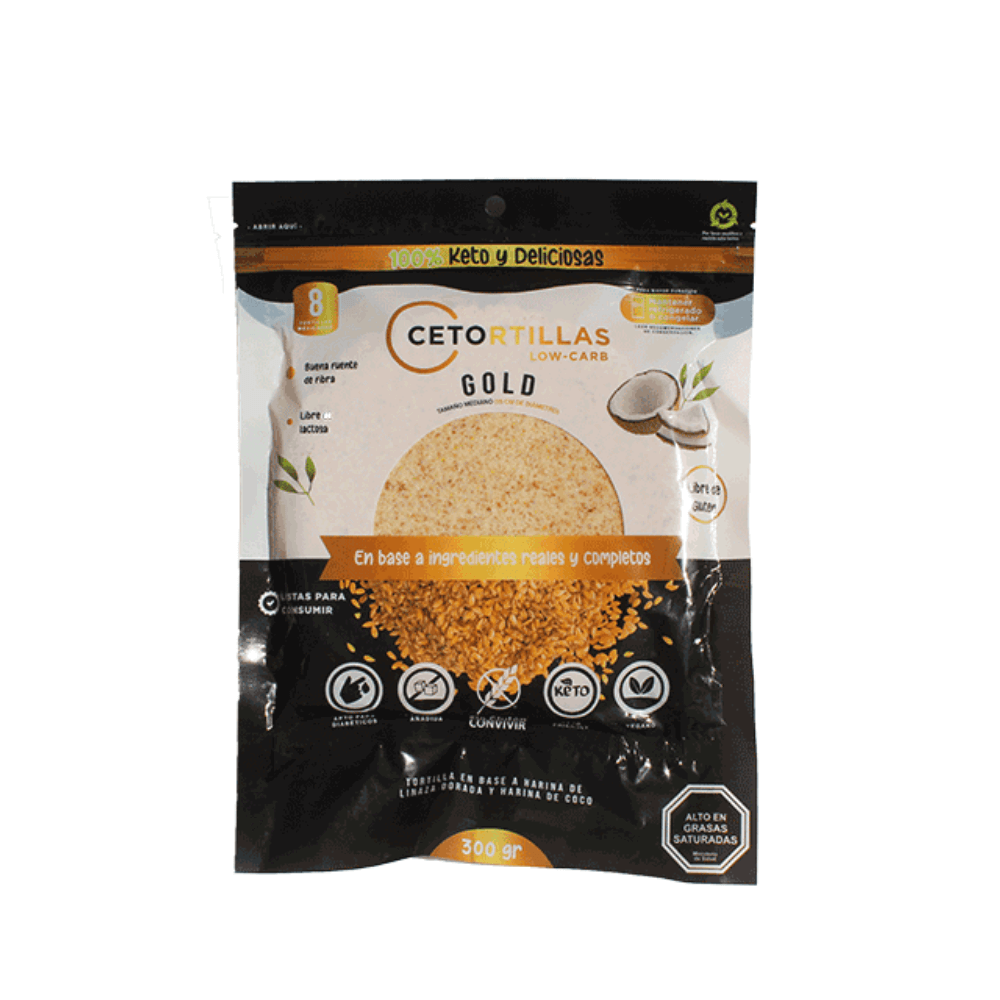Cetortillas keto 300 g 8 unidades