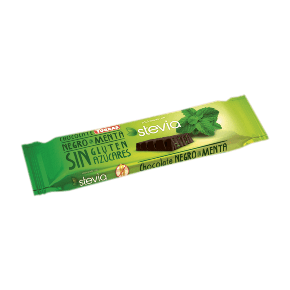 Chocolate con menta sin gluten sin azúcar 35 g