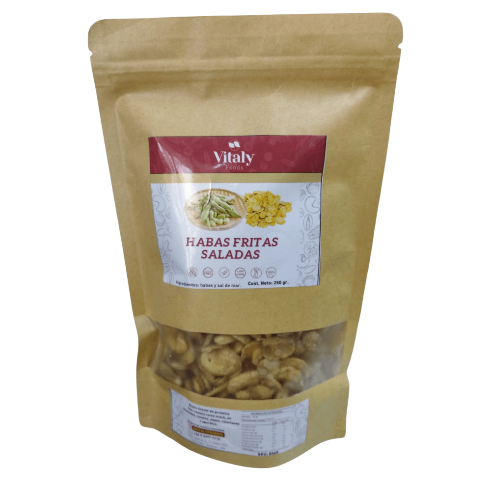 Habas fritas saladas 250 g