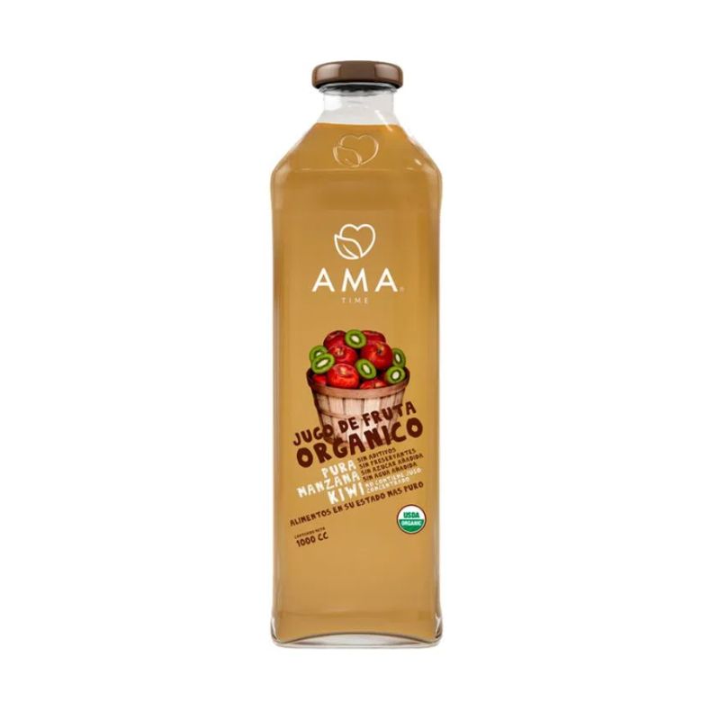 Jugo de fruta orgánico manzana kiwi 1 L